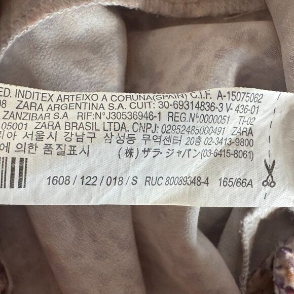 Zara Ditsy Floral High Waist Belted Shorts Women's Size Small - Picture 4 of 8